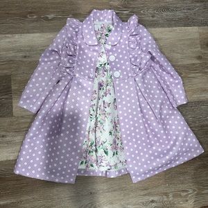 Bonnie Jean dress and jacket toddler girl